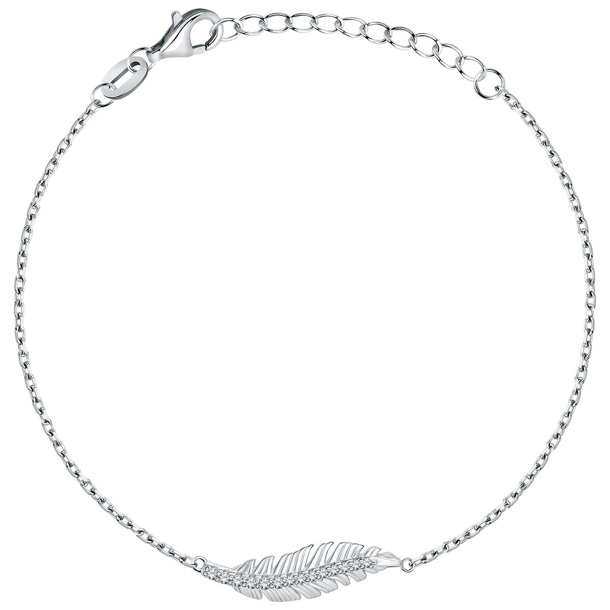 Montres & Bijoux Femme Bracelets Cleor Bracelet en argent 925/1000 et zircon Argenté