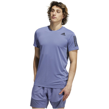 Vêtements Homme Débardeurs / T-shirts sans manche adidas Originals Hvid t-shirt med minimalistisk logo Violet