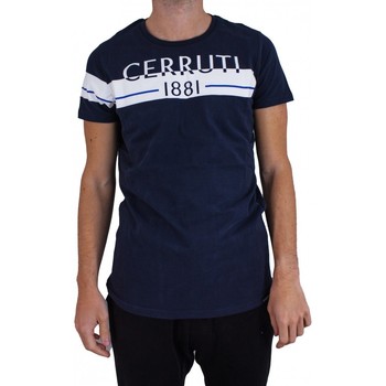 Vêtements Homme T-shirts manches courtes Cerruti 1881 Bande Bleu Marine
