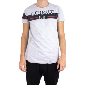 Vêtements Homme T-shirts manches courtes Cerruti 1881 Bande Gris