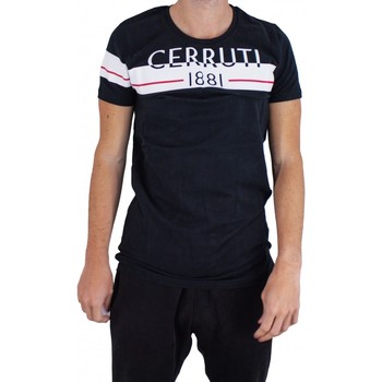 Vêtements Homme T-shirts manches courtes Cerruti 1881 Bande Noir
