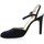 Chaussures Femme Bottines / Boots Escarpins cuir velours Marine