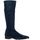 Chaussures Femme Bottes Pao Bottes stretch velours Marine