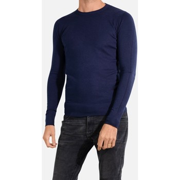 Vêtements Homme Pulls Kebello Pull manches longues col rond Marine H Marine