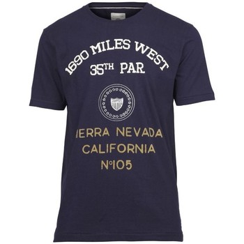 Vêtements Homme T-shirts manches courtes Selected T-shirt californiaH Marine S Marine