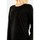 Vêtements Femme T-shirts hoodie manches longues Ichi 20113521 Noir