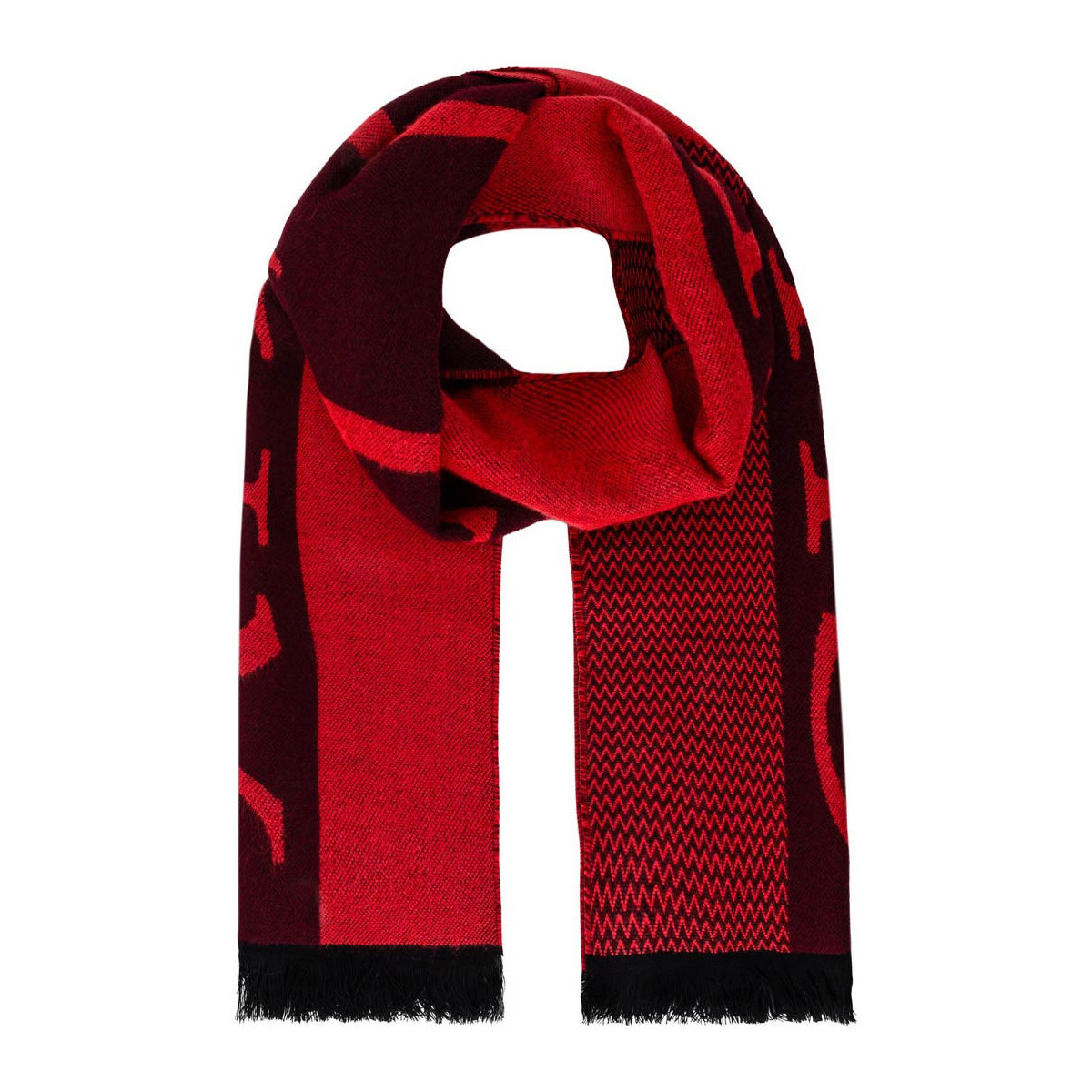 Accessoires textile Femme Echarpes / Etoles / Foulards Qualicoq Echarpe Scribe Rouge