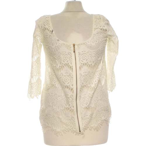 Vêtements Femme Vestes en cuir / synthétiques Zara top manches longues  36 - T1 - S Blanc Blanc