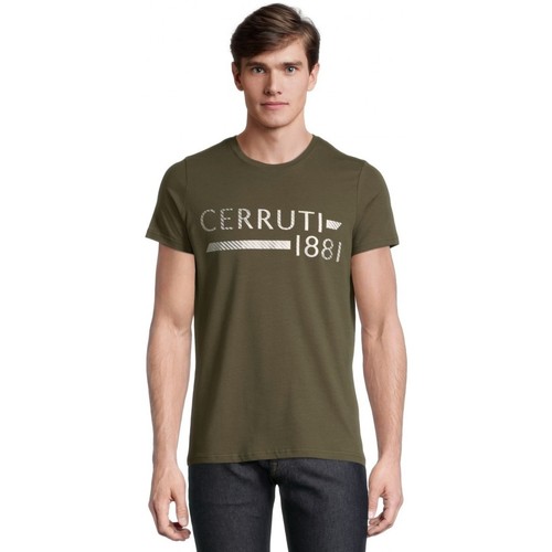 Cerruti 1881 Courseulles Kaki - Vêtements T-shirts manches courtes Homme  39,99 €