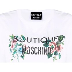 Vêtements Femme Heritage Recycled Full-Zip Hoodie Moschino Logo Print T-Shirt White