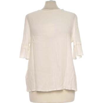 Vêtements Femme Plaids / jetés Promod top manches courtes  38 - T2 - M Blanc Blanc