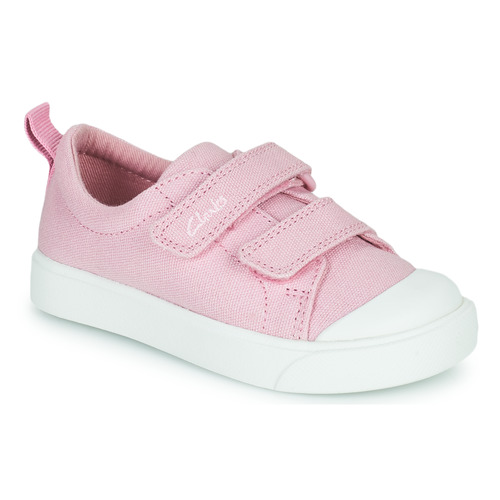 Chaussures Fille Baskets basses Clarks CITY BRIGHT T Rose
