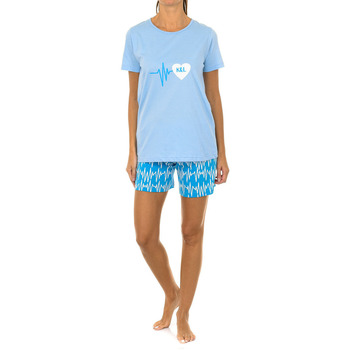Vêtements Femme Pyjamas / Chemises de nuit Kisses And Love KL45135 Bleu