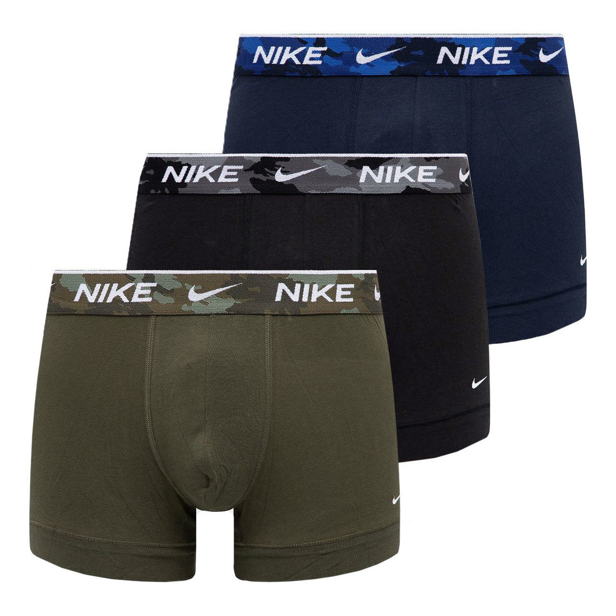 Sous-vêtements Homme Boxers Nike Boxer Microfibre 3 Pieces Noir