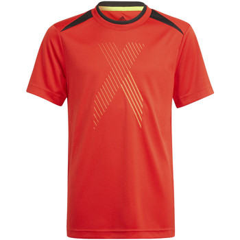 Vêtements Enfant T-shirts manches courtes adidas Originals T-shirt Aeroready X Football-inspired rouge
