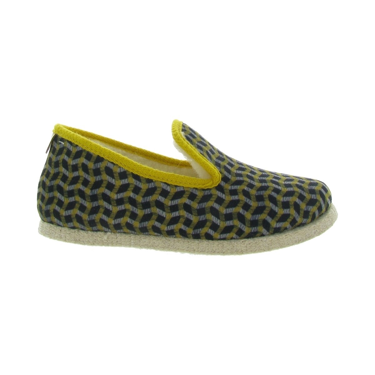 Chaussures Femme Chaussons Chausse Mouton KYOTO Jaune