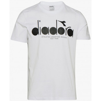 Diadora Tee-shirt homme  blanc big logo 502161924 - XS Blanc