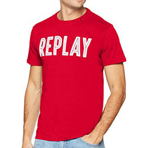 Vêtements Homme Serviettes et gants de toilette Replay Tee shirt homme  M3478  Rouge - XS Rouge