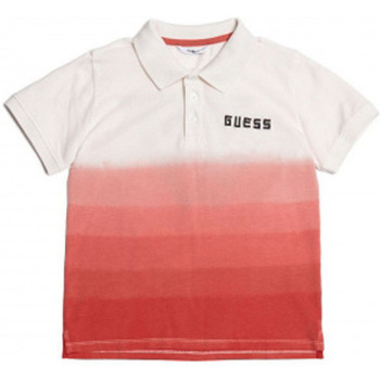 Vêtements Enfant T-shirts & Polos Guess Polo  junior L82p08 blanc et rose Blanc