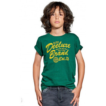 Vêtements Enfant Kisses And Love Deeluxe Tee shirt junior Reaser vert  - 10 ANS Kaki
