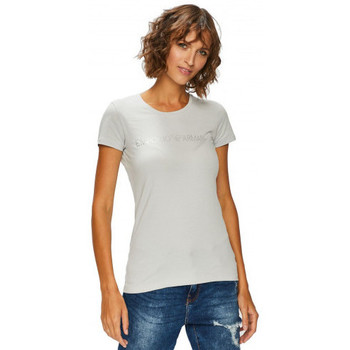 Vêtements Femme Débardeurs / T-shirts sans manche Emporio Armani padded Tee-shirt femme  163321 gris - XS Gris