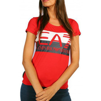 Vêtements Femme Débardeurs / T-shirts sans manche Emporio Armani EA7 Tee-shirt femme ARMANI 6ZTT03 rouge - M Rouge