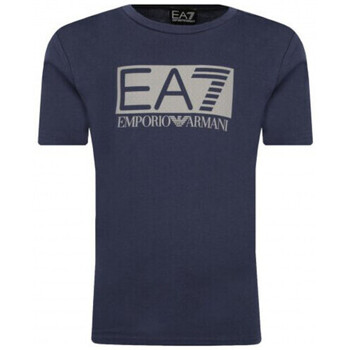 Vêtements Enfant T-shirts & Polos Emporio Armani EA7 Tee-shirt junior ARMANI 3GBT53 bleu - 10 ANS Bleu