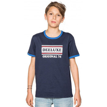 Vêtements Enfant Paniers / boites et corbeilles Deeluxe Tee-shirt  Junior  RECORD bleu - 10 ANS Bleu