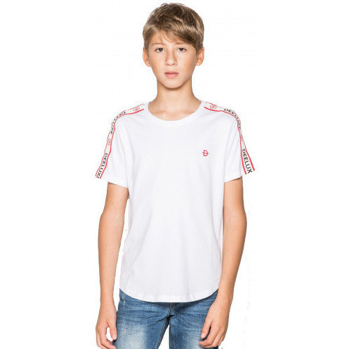 Vêtements Enfant Paniers / boites et corbeilles Deeluxe Tee-shirt junior BANDO blanc  - 10 ANS Blanc