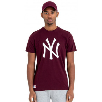 Vêtiquette Homme Débardeurs / T-shirts sans manche New-Era Tee shirt homme NEW YORK YANKEES bordeaux - XXS Bordeaux