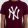 Vêtements Homme Débardeurs / T-shirts sans manche New-Era Tee shirt homme NEW YORK YANKEES bordeaux Bordeaux