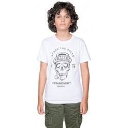Vêtements Enfant T-shirts manches courtes Deeluxe Tee-shirt junior  INGENIOUS blanc Blanc