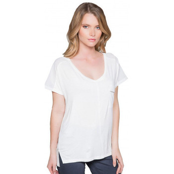 T-shirts Manches Courtes Deeluxe Tee shirt Femmeblanc Blanc - Vêtements T-shirts manches courtes