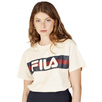 Vêtements Femme Fila Leon Granatowy T-shirt w paski Fila Tee shirt  femme  beige 687222 - XS Beige