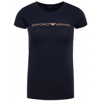 Vêtements Femme Débardeurs / T-shirts Relaxed sans manche Emporio Armani EA7 Tee-shirt ARMANI femme 163321 9A317 00020 bleu - XS Bleu