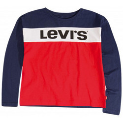 Vêtements Enfant T-shirts manches longues Levi's Tee shirt junior  Bleu blanc rouge Bleu