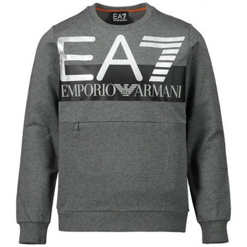 Ea7 Emporio Armani logo-print crew-neck sweatshirt Blau