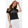 Vêtements Femme Débardeurs / T-shirts sans manche Guess Tee shirt  femme LOS ANGELES strass  W01I89 Noir