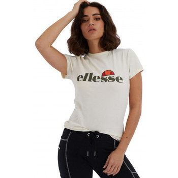 Vêtements Femme Art of Soule Ellesse Tee-shirt femme  beige  CLARICE SGE08464 - XXS Blanc