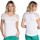 Vêtements Femme T-shirt Bianco H22579 Top femme dentelle blanc CLEA  S20106W - XS Blanc