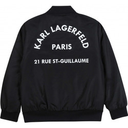 Vêtements Enfant Vestes Karl Lagerfeld Veste junior bombers  noir  Z26067 Noir