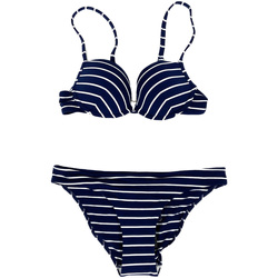 Vêtements Femme Maillots de bain 2 pièces Emporio Armani intarsia-knit logo jumperni 911026 7P412 Bleu