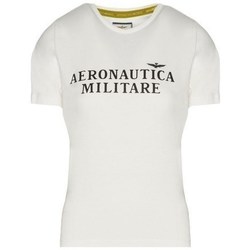 Vêtements Femme T-shirts manches courtes Aeronautica Militare TS1914DJ496 Blanc