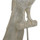 Maison & Déco Statuettes et figurines Ixia Statuette Paon de décoration blanc patiné or et argent Blanc