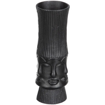 Maison & Déco Vases, caches pots d'intérieur Ixia Vase Visage Noir 34 cm Noir