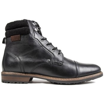 Chaussures Homme Boots Red Tape Bottes robustes à bande rouge Noir