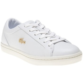 Chaussures Femme Baskets basses Lacoste Straightset Trainers Blanc 3 Blanc