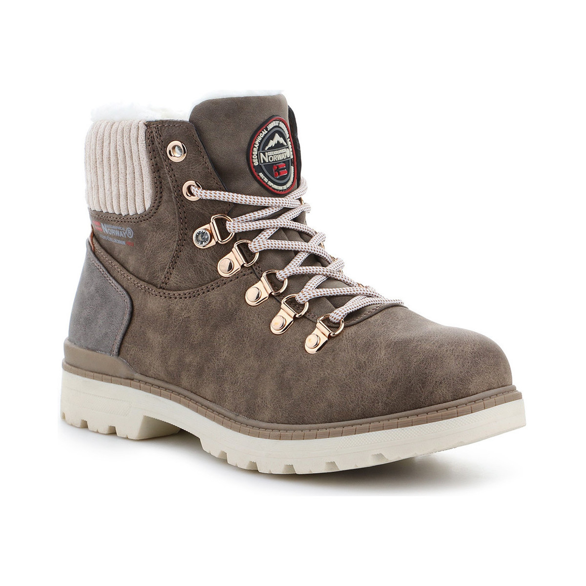 Chaussures Femme Boots Geographical Norway Hermine Brown Marron
