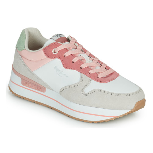 Chaussures Femme Baskets basses Pepe jeans RUSPER YOUNG 22 Rose / Beige