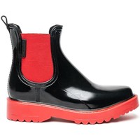 Chaussures Femme Bottes de pluie Pregunta TBG15021 PLUIE Femme NOIR ROUGE NOIR ROUGE